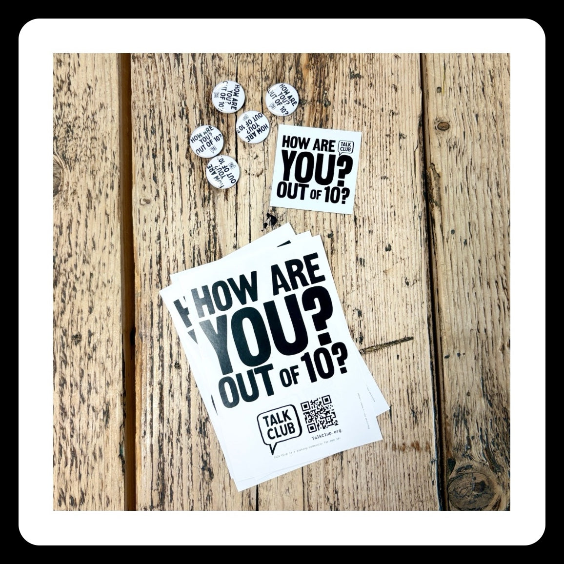 Talk Club Office Pack (Fridge Magnets/Badges/Flyers)