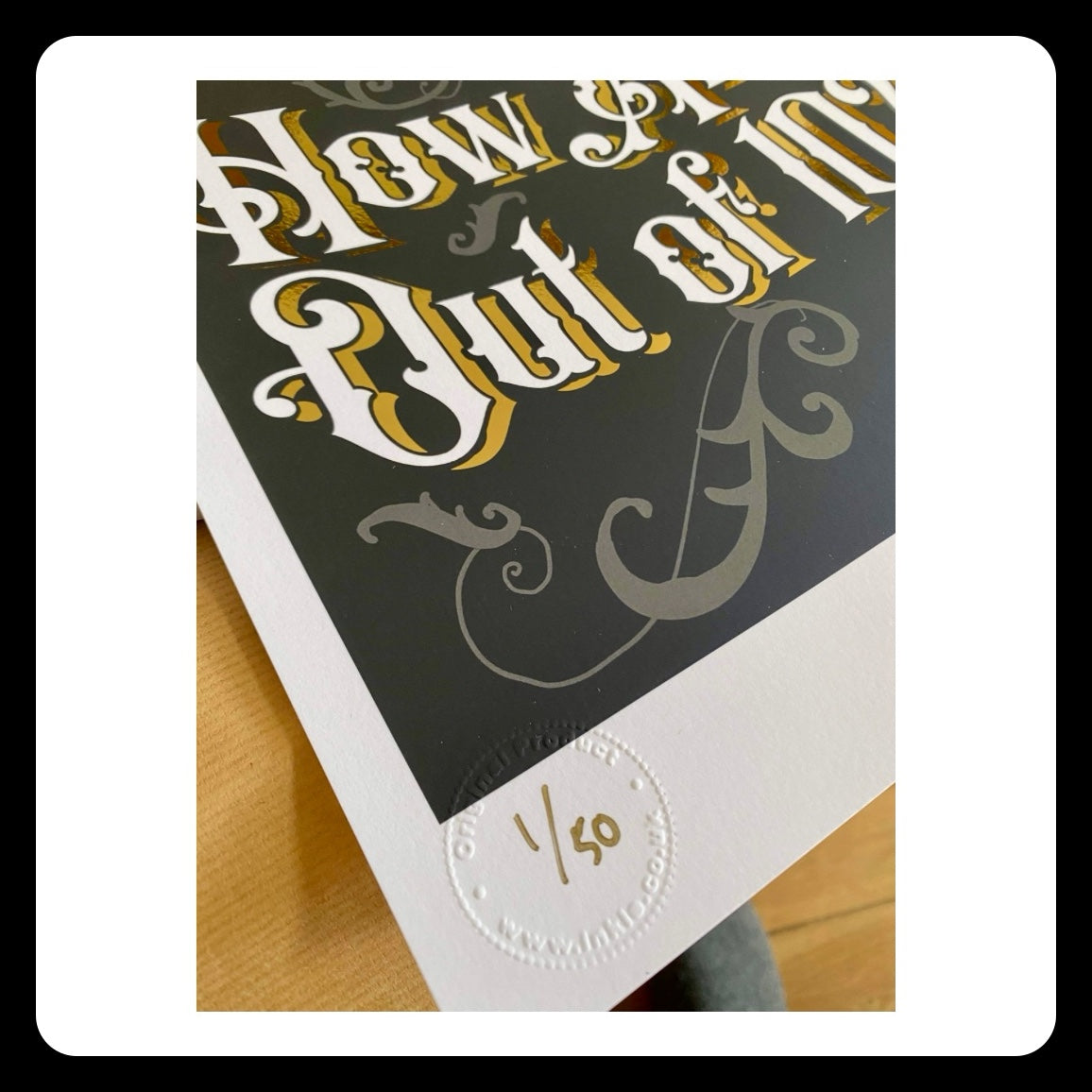 INKIE & TALK CLUB - How are you? Out of 10? Limited Edition print (42 x 30 cm)
