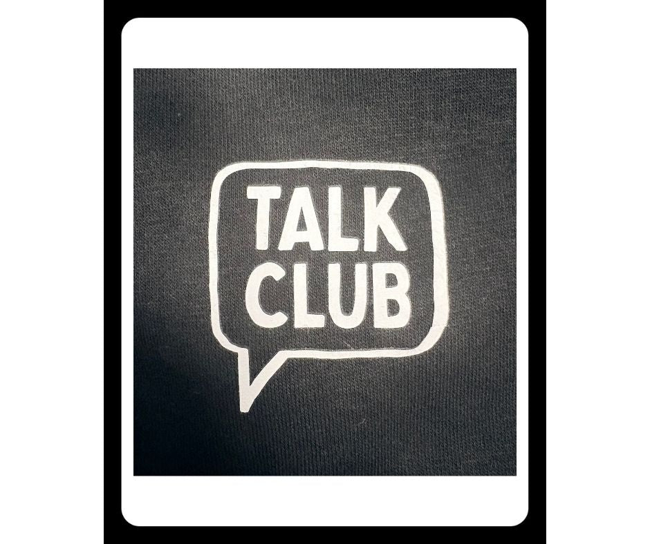 Talk Club Jumper with printed large logo