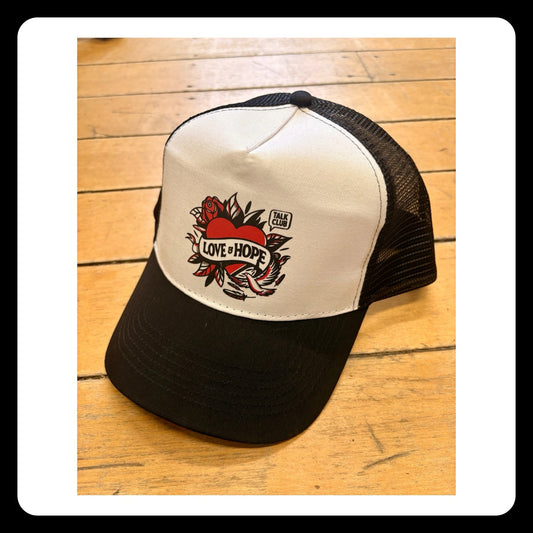 "Love & Hope" Talk Club Trucker Hat